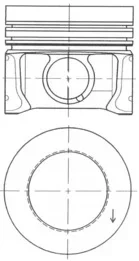Píst KOLBENSCHMIDT 41095610