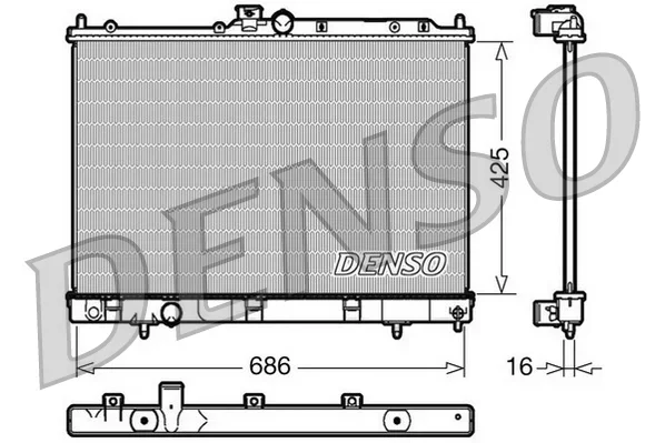 Chladič, chlazení motoru DENSO DRM45031 – OE MR993742