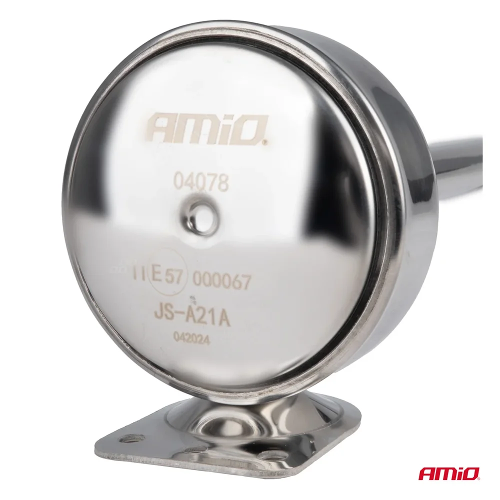 Klaksonová fanfára chrom 620 mm 12V 24V LowTone AMIO-04078 - Obrázek 2
