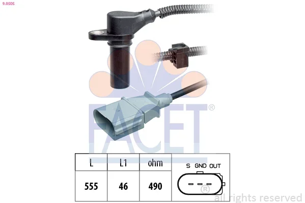 Generátor impulsů, klikový hřídel FACET 9.0505 Generátor impulsů, klikový hřídel FACET 9.0505