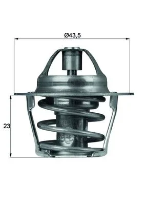 Termostat, chladivo MAHLE TX6183