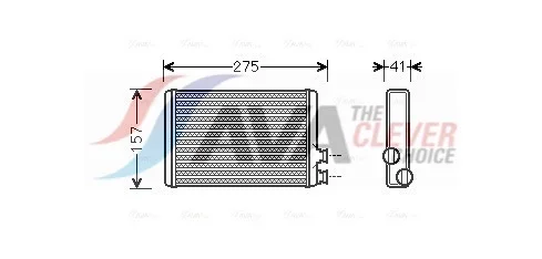 Výměník tepla, vnitřní vytápění AVA Clever Choice CNA6305 Výměník tepla, vnitřní vytápění AVA Clever Choice CNA6305