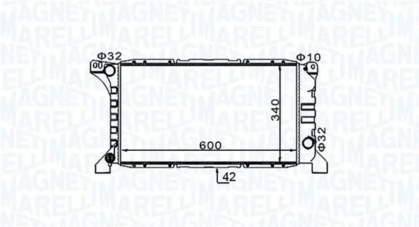 Chladič, chlazení motoru MAGNETI MARELLI 350213154200