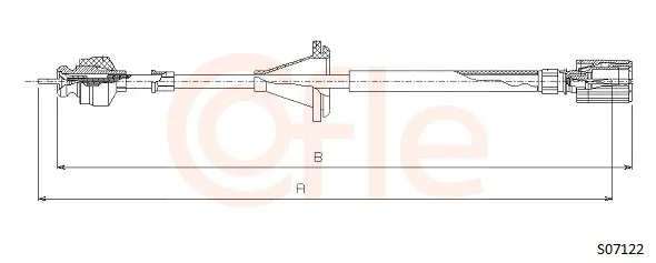 Hřídel tachometru COFLE S07122