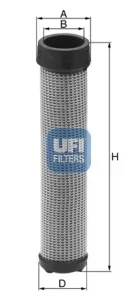 Filtr - sekundární vzduch UFI 27.408.00