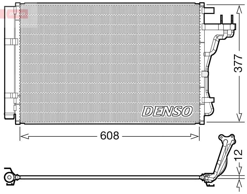 Kondenzátor, klimatizace DENSO DCN43004 – OE 97606B2000 Kondenzátor, klimatizace DENSO DCN43004 – OE 97606B2000