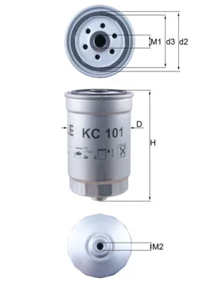 Palivový filtr KNECHT KC101