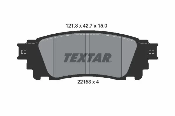Sada brzdových destiček, kotoučová brzda TEXTAR 2215301
