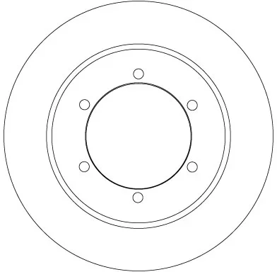 Brzdový kotouč TRW DF6790 – OE 43206-MB600-