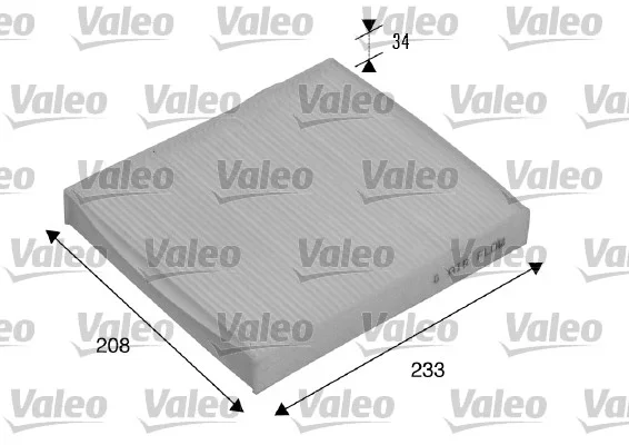 Filtr, vzduch v interiéru VALEO 715510