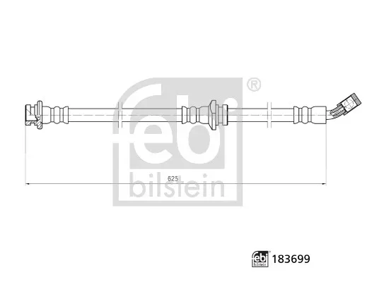 Brzdová hadice FEBI BILSTEIN 183699 Brzdová hadice FEBI BILSTEIN 183699
