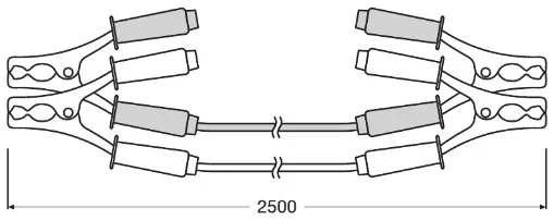 Pomocný startovací kabel ams-OSRAM OSC060