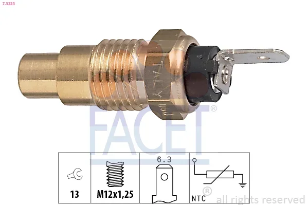 Snímač, teplota chladiva FACET 7.3223 – OE 25080-89907 Snímač, teplota chladiva FACET 7.3223 – OE 25080-89907