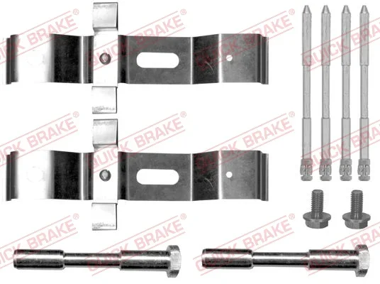 Sada prislusenstvi, oblozeni kotoucove brzdy QUICK BRAKE 109-0072