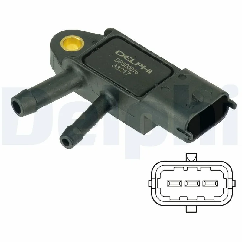 Senzor, tlak vyfuk.plynu DELPHI DPS00016 Senzor, tlak vyfuk.plynu DELPHI DPS00016