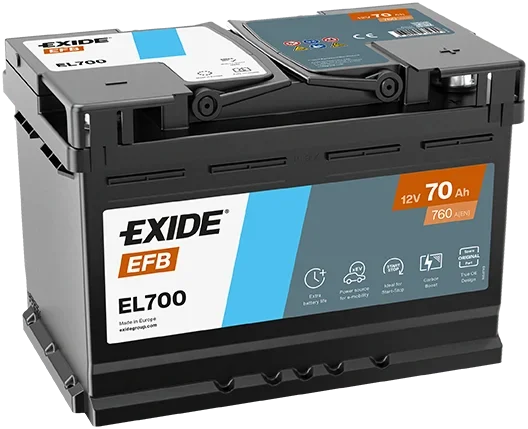 startovací baterie EXIDE EL700 startovací baterie EXIDE EL700