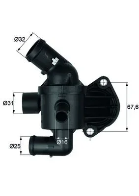 Termostat, chladivo MAHLE TI1587 Termostat, chladivo MAHLE TI1587