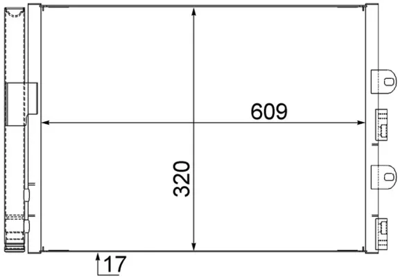 Kondenzátor, klimatizace MAHLE AC561000S