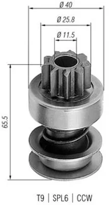 Pastorek, startér MAGNETI MARELLI 940113020236 Pastorek, startér MAGNETI MARELLI 940113020236