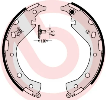 Sada brzdových čelistí BREMBO S83549