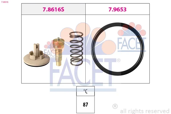 Termostat, chladivo FACET 7.8616