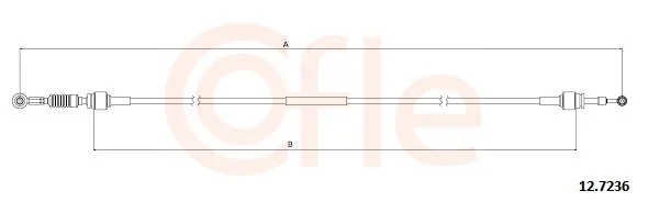 Tazne lanko, rucni prevodovka COFLE 12.7236 – OE 46840411 Tazne lanko, rucni prevodovka COFLE 12.7236 – OE 46840411
