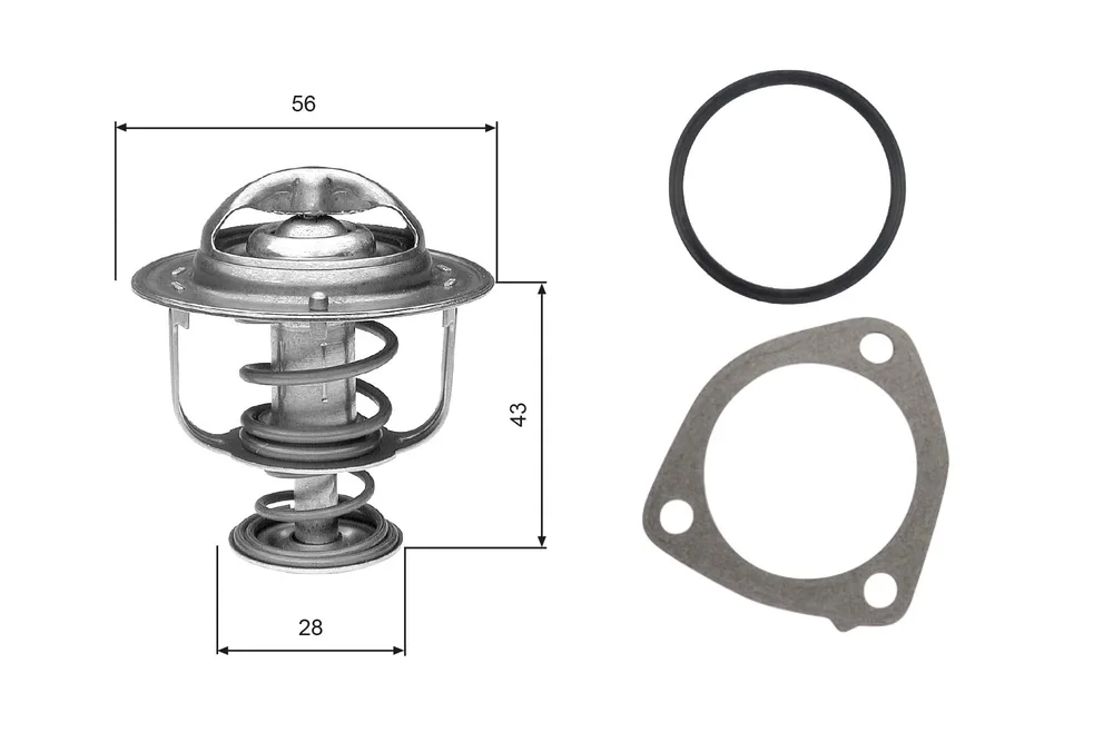 Termostat, chladivo GATES TH31276G1