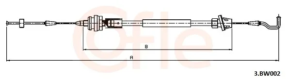 Lanko plynu COFLE 3.BW002 – OE 35411157847