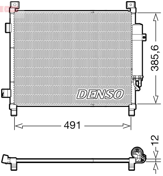 Kondenzátor, klimatizace DENSO DCN46031 Kondenzátor, klimatizace DENSO DCN46031