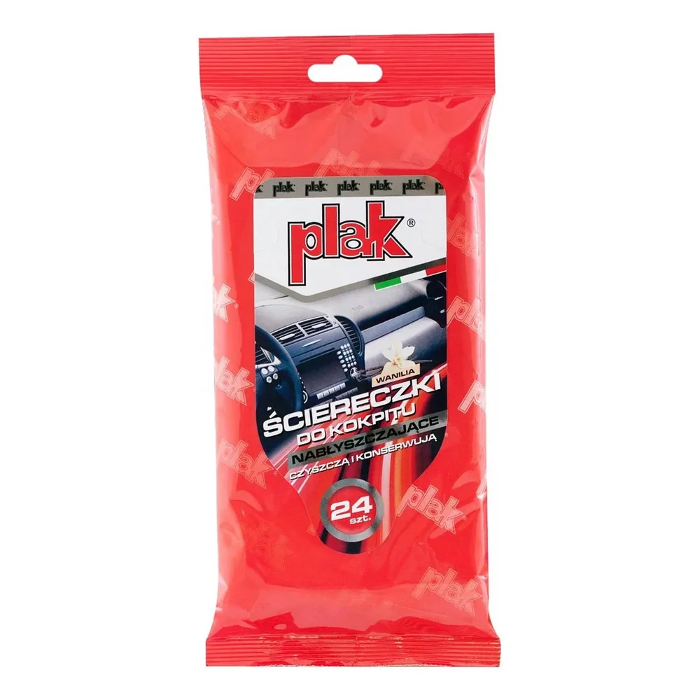 PLAK utěrky na palubní desku, leštící - vanilka 24ks E0424