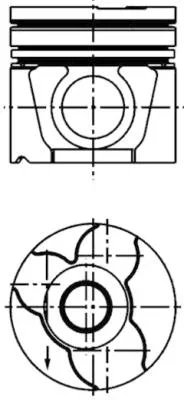 Píst KOLBENSCHMIDT 40307600 – OE 062107065B Píst KOLBENSCHMIDT 40307600 – OE 062107065B