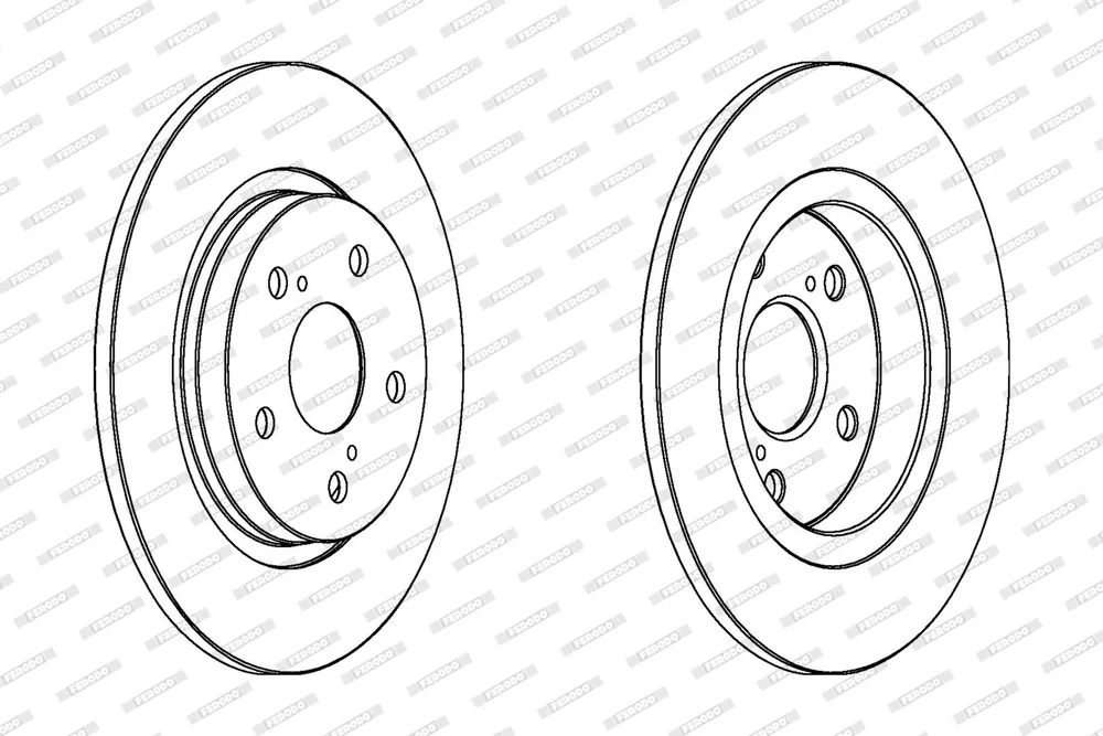 Brzdový kotouč FERODO DDF1755C – OE 4243105070