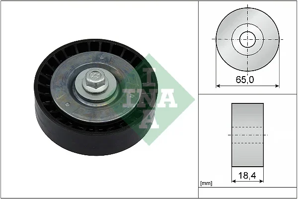 Vratná/vodicí kladka, klínový žebrový řemen Schaeffler INA 532091310