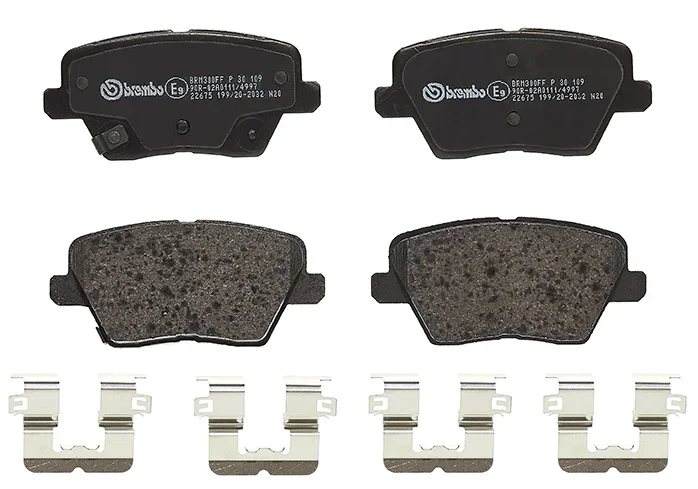 Sada brzdových destiček, kotoučová brzda BREMBO P30109