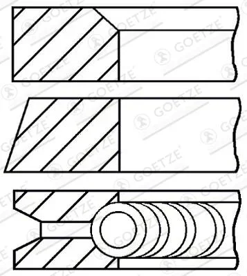 Sada pistnich krouzku GOETZE ENGINE 08-502200-00 – OE 030198151B