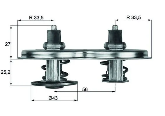 Termostat, chladivo MAHLE TX3375D