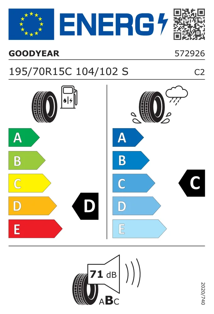 195/70R15 LDGO 104S D2#22 GOODYEAR 195/70R15LDGO104SD2#22