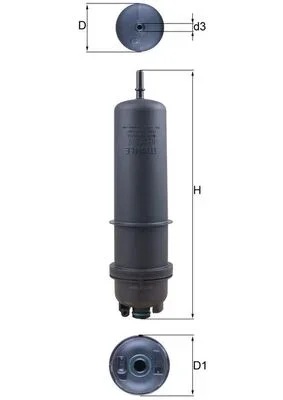 Palivový filtr KNECHT KL872/7