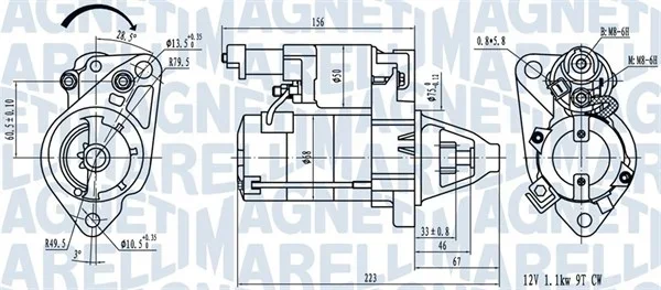 Startér MAGNETI MARELLI 063721458010