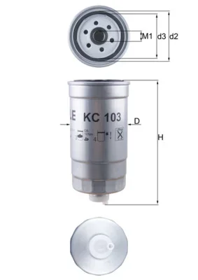 Palivový filtr KNECHT KC103