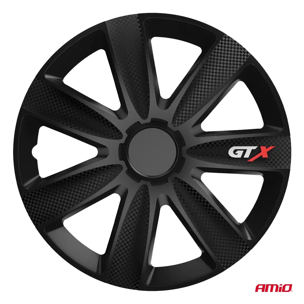 Poklice GTX 15” černý karbon sada 4ks COLOR BOX Versaco 2758 - Obrázek 2