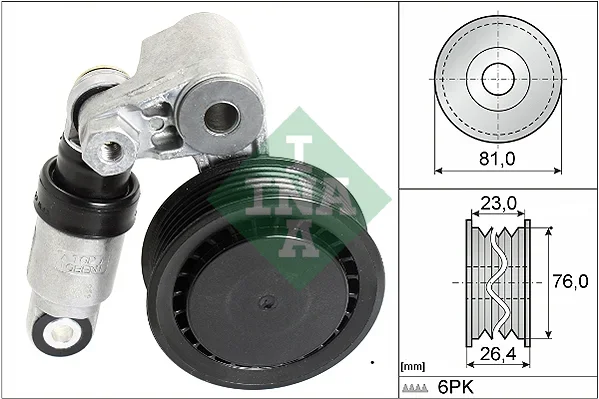 Napinaci rameno, zebrovany klinovy remen Schaeffler INA 534001110