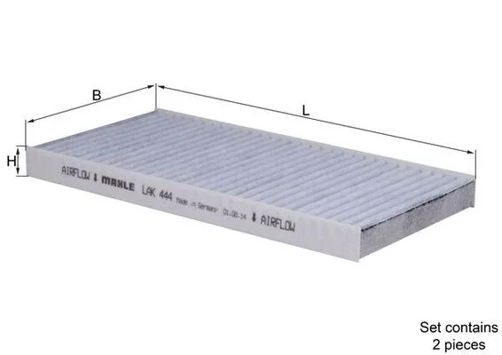 Filtr, vzduch v interiéru KNECHT LAK444/S – OE 971332E910