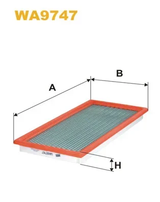 Vzduchový filtr WIX FILTERS WA9747 Vzduchový filtr WIX FILTERS WA9747