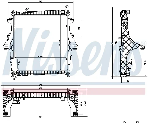 Chladič, chlazení motoru NISSENS 637875 Chladič, chlazení motoru NISSENS 637875