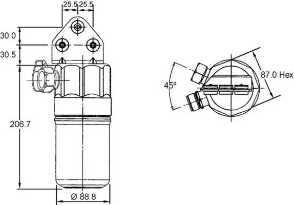 Susarna, klimatizace MAHLE AD187000S – OE 4B0820193A