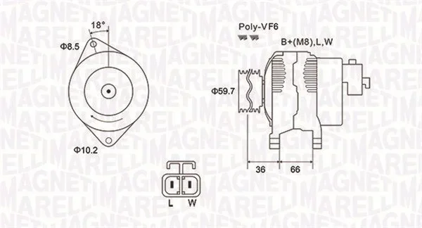 generátor MAGNETI MARELLI 063731901010