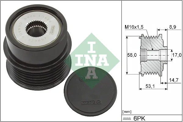 Předstihová spojka Schaeffler INA 535032610 Předstihová spojka Schaeffler INA 535032610