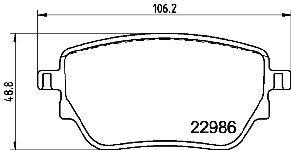 Sada brzdových destiček, kotoučová brzda HELLA 8DB355039-021