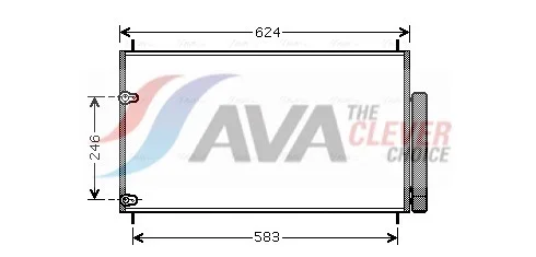 Kondenzátor, klimatizace AVA Clever Choice TOA5405D Kondenzátor, klimatizace AVA Clever Choice TOA5405D